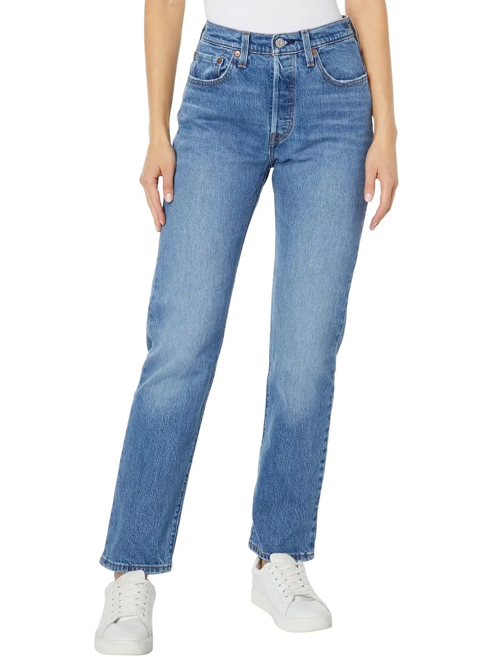 Levi's 501 Original Women's Straight Leg Jeans - Medium Blue
